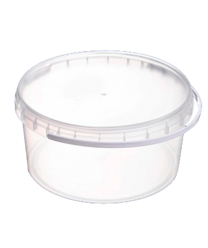 Plastikowe wiadro na żywność 3 l okrągłe, 